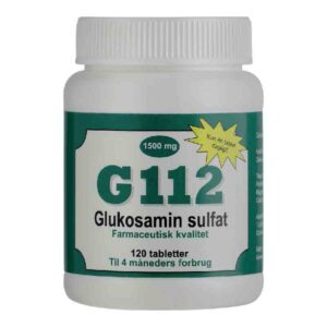G112 Glucosamine stops the development of osteoarthritis 1500 mg